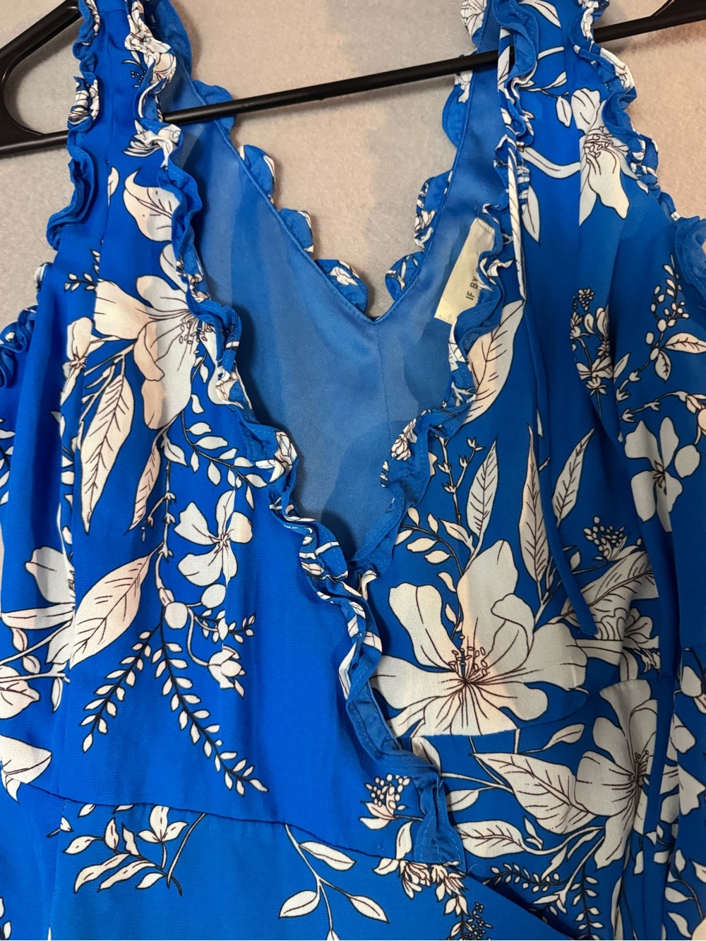 If By Sea-Anthro Brand Floral High-Low Maxi Dress Size Small - Picture 5 of 10